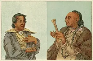 Vintage Native American Prints Impressions: Racial / Kickapoo C1830
