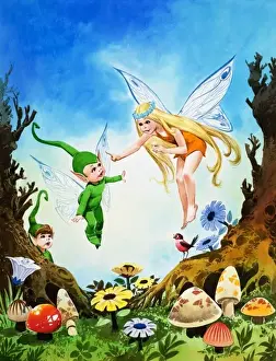Whimsical Fairy Illustrations Impressions: The Rainbow Pixie