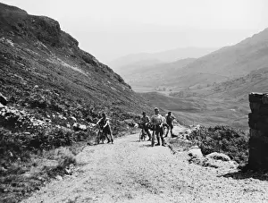 Westmorland Impressions: Les randonneurs sur la passe de Wrynose