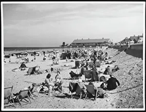 Cleveland Impressions: Plage de Redcar en 1950
