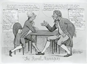British Political Satire Impressions: The rival managers