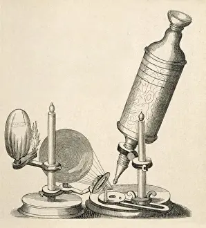 Impressions de Le microscope de Robert Hooke Robert Hooke Impressions: Robert Hooke / Le microscope