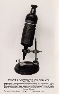 Compound Microscope History Impressions: Robert Hookes Microscope
