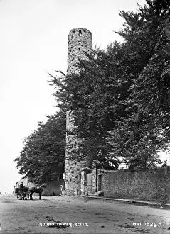 Horse Drawn Vehicle Images Impressions: Round Tower, Kells