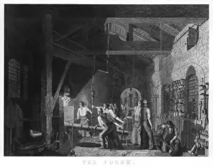 Scène dans un Atelier de Forgeron