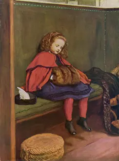 Impressions de Le deuxième d'une série de peintures sentimentales du peintre préraphaélité John Everett Millais (1829-1896) M Impressions: Mon Deuxième Discours