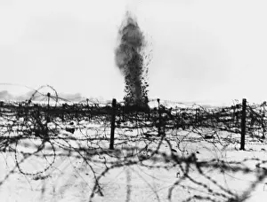 World War 1 Battlefield Impressions: A shell explodes 1916