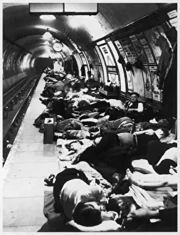 Elephant And Castle History Impressions: Sheltering on Platform