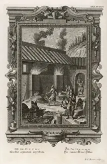 Old Testament Biblical Art Impressions: Silversmiths at Work