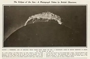 Total Solar Eclipse Photos Impressions: Solar Eclipse 1919