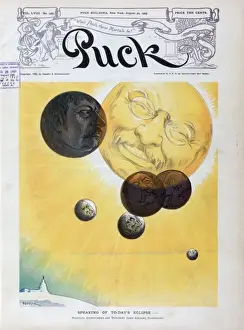 Puck Magazine Illustrations Online Impressions: Speaking of to-days eclipse