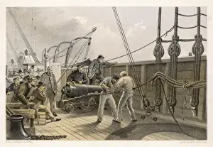 Great Eastern Ship Impressions: Splicing Atlantic Cable