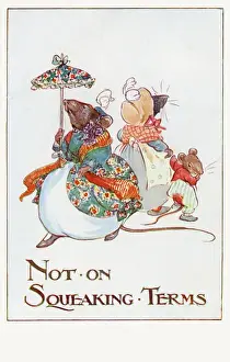 Vintage Postcards Impressions: Not on squeaking terms