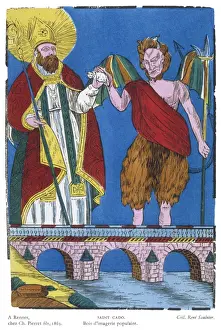 Good V Evil Art Impressions: St Cado and the Devil
