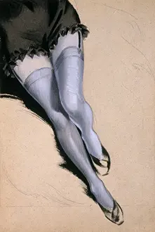 Vintage Lingerie Models Impressions: Stockinged legs by David Wright