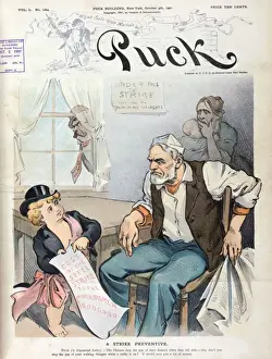Puck Magazine Art Impressions: A strike preventive