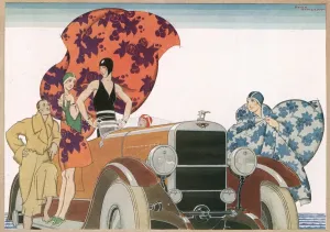 Art Déco Impressions: Le temps de bain par René Vincent.
