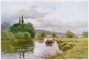 Angleterre Impressions: Le fleuve Thames à Wallingford en 1910