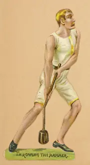 Historical Sports Illustrations Impressions: Throwing the Hammer