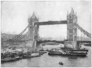 Tower Bridge History Impressions: Tower Bridge Opens