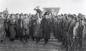Leon Trotsky Impressions: Trotsky with his Troops