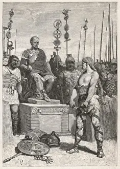 Historical Prints Online Impressions: Vercingetorix & Caesar