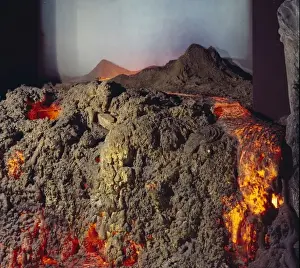Geological Museum London Impressions: Volcano model