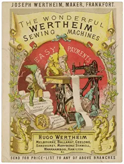 Vintage Industrial Machinery Impressions: Wertheims Sewingmachine