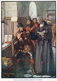 William Caxton Impressions: William Caxton in his workshop