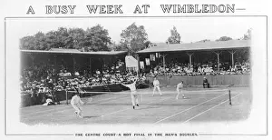 Vintage Wimbledon Images Impressions: Wimbledon Doubles