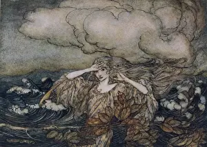 Historical Female Figure Impressions: Wind & Waves Rackham
