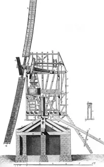 Windmill In France Impressions: Windmill in 18th C