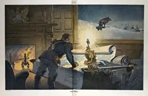 German Emperor Cartoon Impressions: The wolf