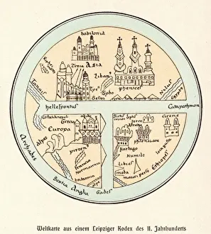 World Map History Impressions: World Map / Leipzig Codex