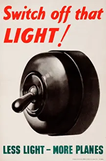 Affiche du WW2 : Éteignez la lumière