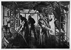 World War I Aviation Impressions: Zeppelin Interior 2