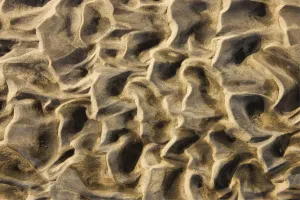 Arid Desert Scenery Photos Impressions: Namibia - Structural forms in the sand of a dry riverbed