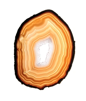 Quartz Crystals Impressions: Agate slice