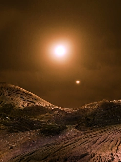 Binary Star System Impressions: Alien planetary surface