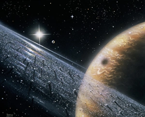 Jupiter Impressions: Les artistes ont une impression de Jupitér et ses anneaux