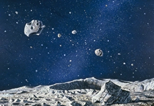 Images datées de 2003 juin: L'art de l'intérieur des astéroïdes depuis leur surface