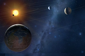 Astronomical Artwork Impressions: Artwork of an Extrasolar Planetary System