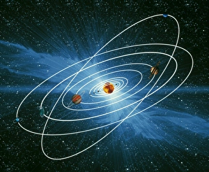 Solar System Scale Model Impressions: Artwork of the orbits of the planets