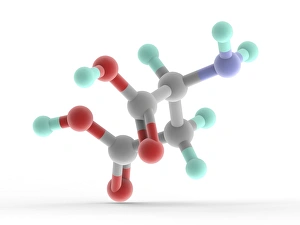 Impressions de Acide àminé de l'aspartique molécule. Acide àmine alpha nonessentiel chez les mammifères. Précurseur d'une série d'aminoacides notamment le méthionine, la threonine, l'isoleucine et la lysine Images datées de 2013 janvier: Molecule d'asparagine