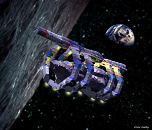 Space Art Illustration Impressions: Asteroid capture
