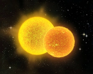 Binary Star System Impressions: Binary star system, artwork