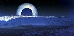 Images datées du 10 décembre 2004: Le sillage de Charon sur Pluton