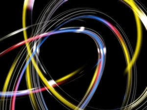 Ordinateur Impressions: Les cercles, une œuvre d'art informatique abstraite