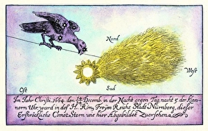 17th Century Astronomy Impressions: Comet, 1664