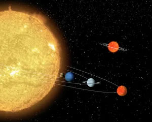 Science Illustration Impressions: Comparing planetary systems, artwork